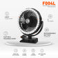 PANERGY F004L  Rechargeable Clip-On Fan with LED Lights