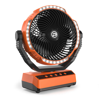 PANERGY F017 Rechargeable Auto-Oscillating Utility & Camping Fan